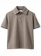 Carinhoso - Camisa Polo com Bordado Amarelo Mostarda - variação: Bege