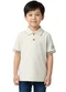Carinhoso - Camisa Polo com Bordado Amarelo Mostarda - variação: Off White