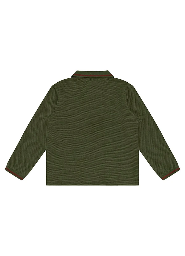 Up Baby - Camisa Polo com Zíper Verde 4
