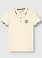 Carinhoso - Camisa Polo em Algodão com Bordado Verde - variação: Branco