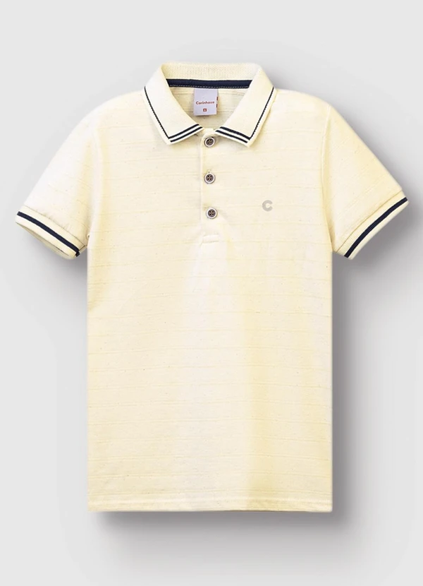 Carinhoso - Camisa Polo em Malha Linho Trabalhada Azul Claro 3