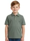 Carinhoso - Camisa Polo em Piquet Geométrico Areia - variação: Verde Musgo