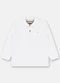 Up Baby - Camisa Polo em Piquet para Marrom - variação: Branco