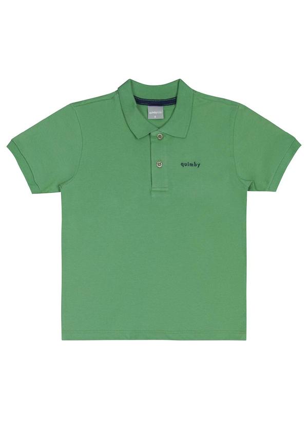 Quimby - Camisa Polo em Piquet para Menino Verde 1