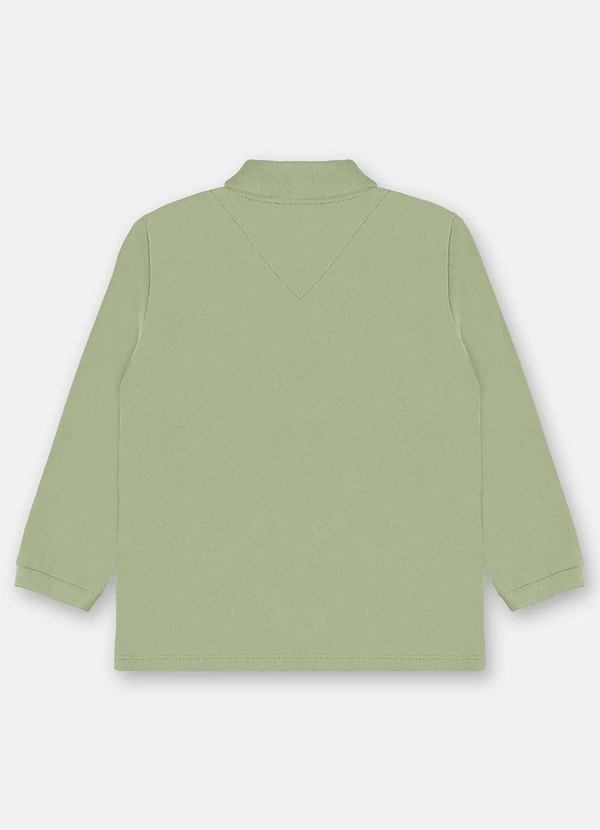 Up Baby - Camisa Polo em Piquet para Menino Verde 2