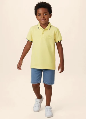 Malwee Kids - Camisa Polo Hunter Of Amazing Amarelo Claro - MALWEE KIDS