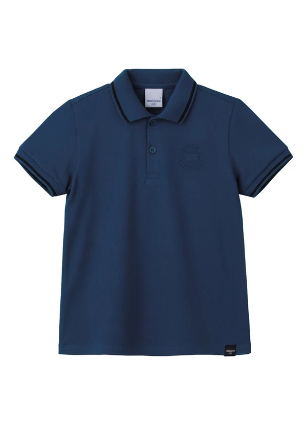 Malwee Kids - Camisa Polo Hunter Of Amazing Things Azul Escuro