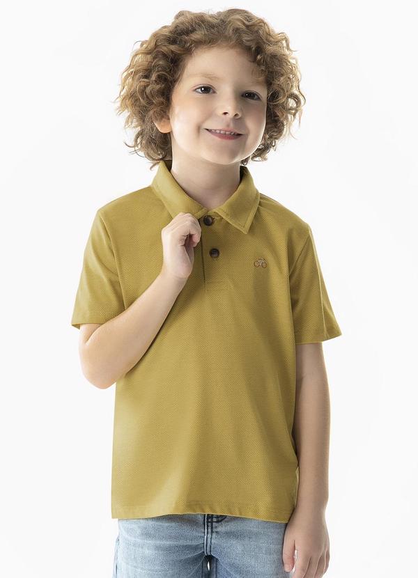 Cativa Kids - Camisa Polo Infantil Amarelo