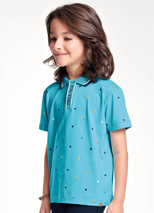 Trick Nick - Camisa Polo Infantil Azul