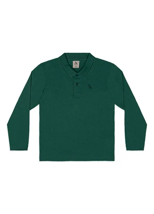 Quimby - Camisa Polo Infantil em Algodão Verde - QUIMBY