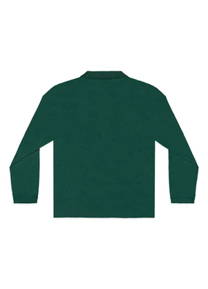 Quimby - Camisa Polo Infantil em Algodão Verde - QUIMBY