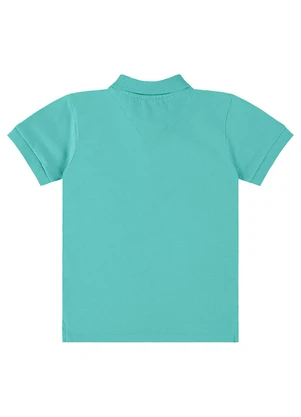 Up Baby - Camisa Polo Infantil em Piquet Azul - UP BABY