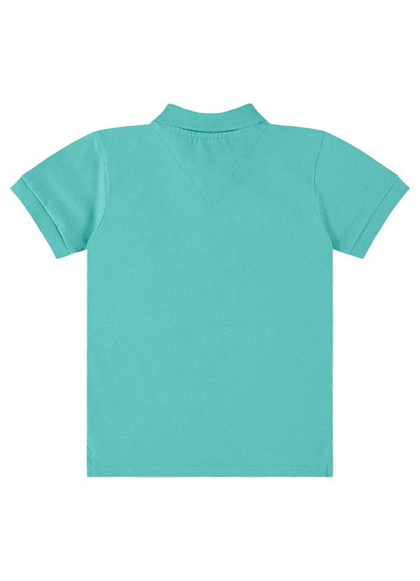 Up Baby - Camisa Polo Infantil em Piquet Azul 2