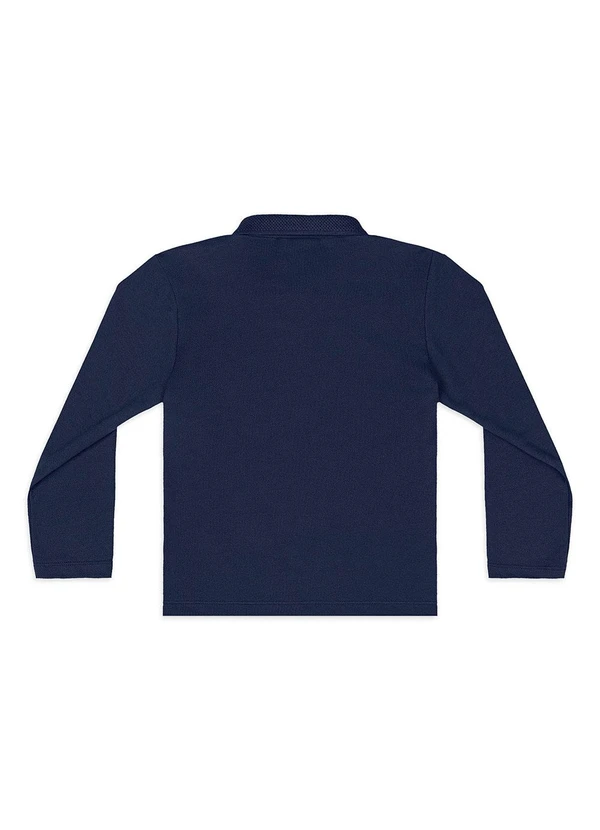 Quimby - Camisa Polo Infantil em Piquet Azul 4