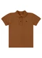 Up Baby - Camisa Polo para Menino Vermelho - variação: Marrom