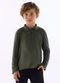 Quimby - Camisa Polo Infantil em Piquet Azul - variação:  