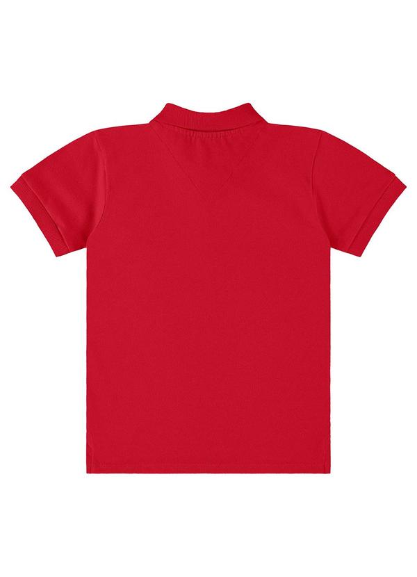 Up Baby - Camisa Polo Infantil em Piquet Vermelho 2