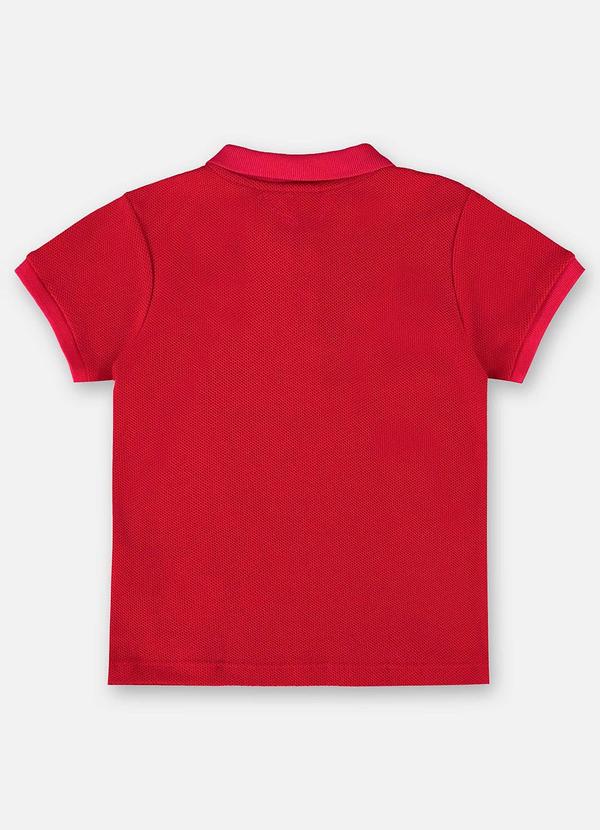 Up Baby - Camisa Polo Infantil em Piquet Vermelho 4