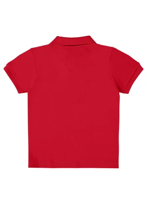Up Baby - Camisa Polo Infantil em Suedine Vermelho - UP BABY