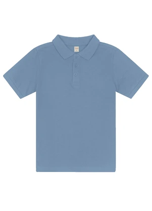 Trick Nick - Camisa Polo Infantil Menino em Cotton Azul - TRICK NICK