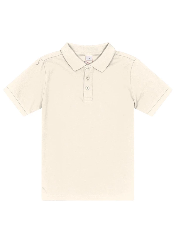 Trick Nick - Camisa Polo Infantil Menino em Cotton Bege