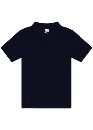Trick Nick - Camisa Polo Infantil Menino em Cotton Azul Marinho - TRICK NICK