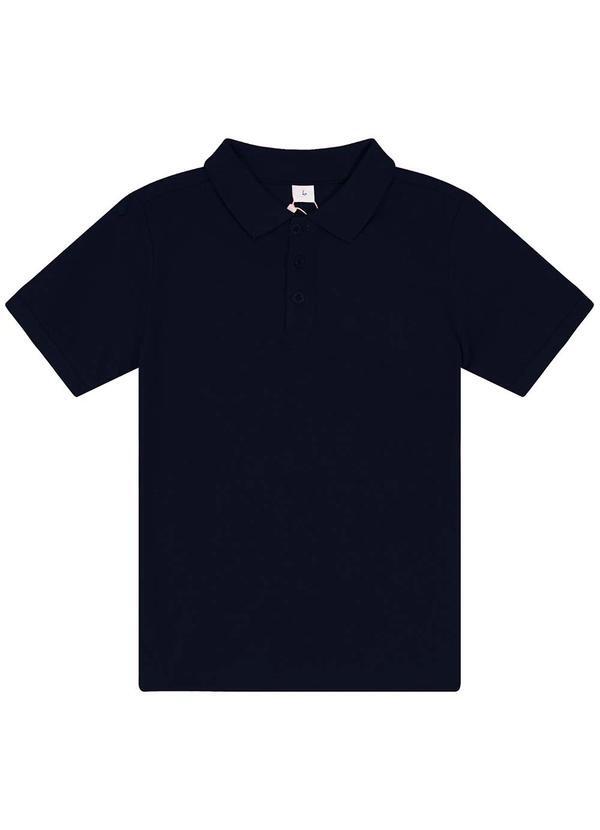 Trick Nick - Camisa Polo Infantil Menino em Cotton Azul Marinho