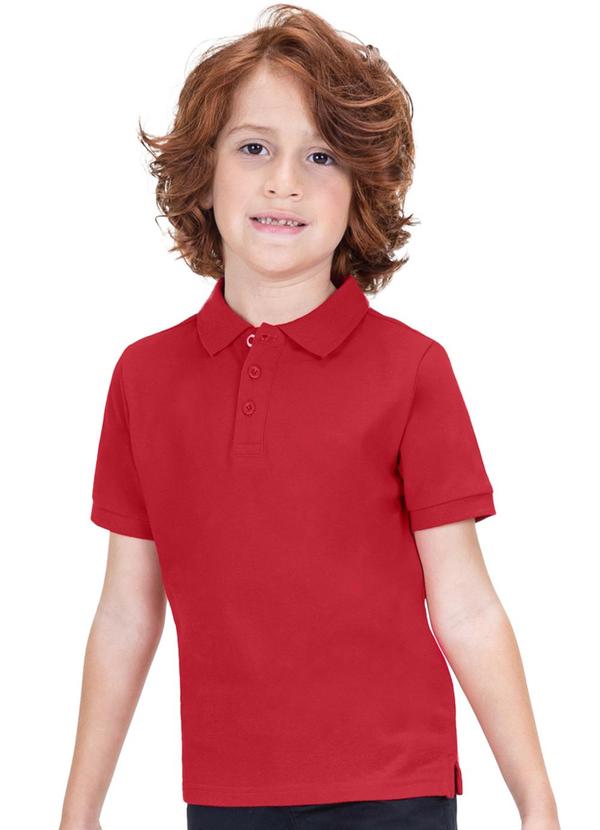Trick Nick - Camisa Polo Infantil Menino Vermelho