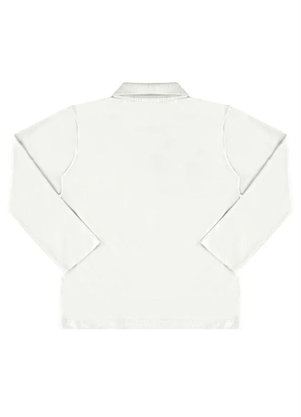 Quimby - Camisa Polo Infantil Menino Branco 2