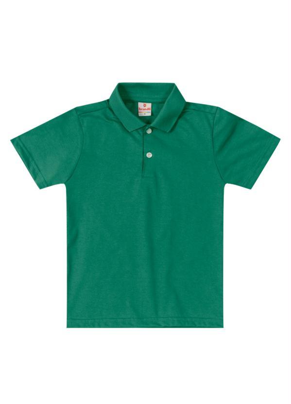 Brandili - Camisa Polo Infantil Menino em Malha Verde