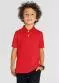 Brandili - Polo Primeiros Passos Básico Branco - variação: Vermelho