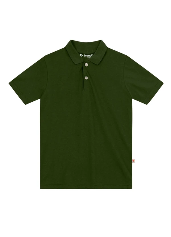 Brandili - Camisa Polo Infantil Menino em Meia Malha Azul 4