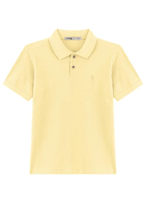 Ioluig - Camisa Polo Infantil Menino em Piquet Amarelo - IOLUIG
