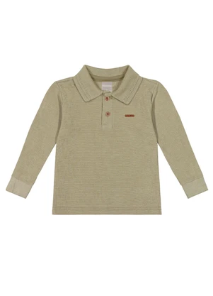 Colorittá - Camisa Polo Infantil Menino Manga Longa Verde - COLORITTÁ