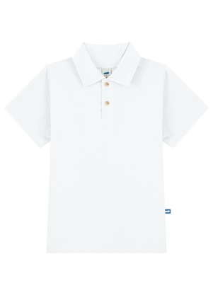 Marlan - Camisa Polo Infantil Menino Meia Malha Branco - MARLAN
