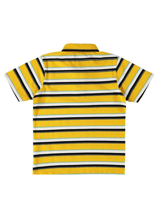 Bee Loop - Camisa Polo Infantil para Menino Amarelo 2