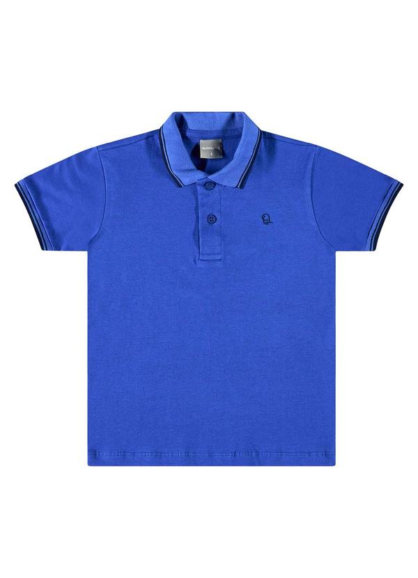 Quimby - Camisa Polo Infantil para Menino Azul