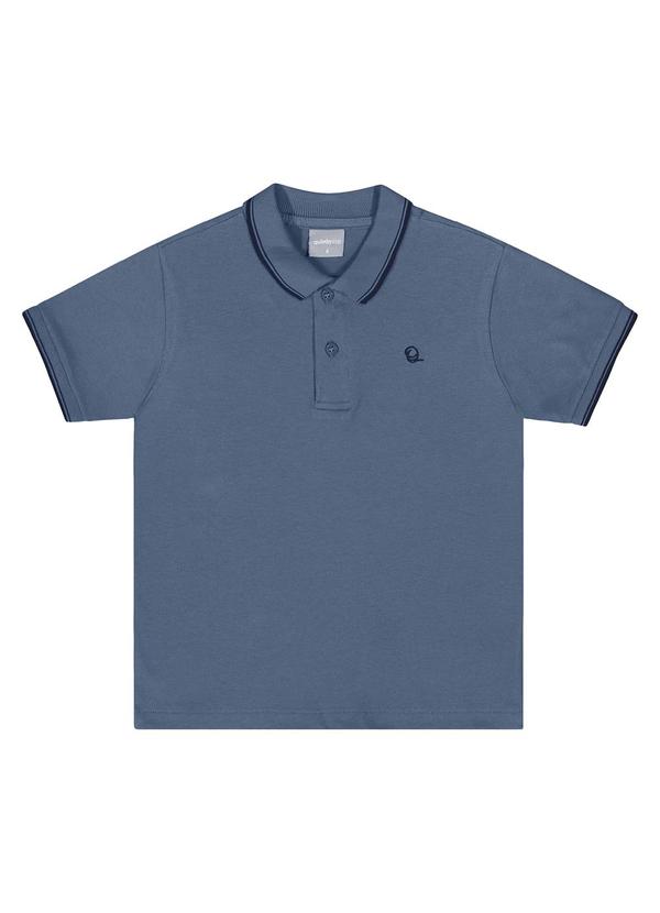 Quimby - Camisa Polo Infantil para Menino Azul