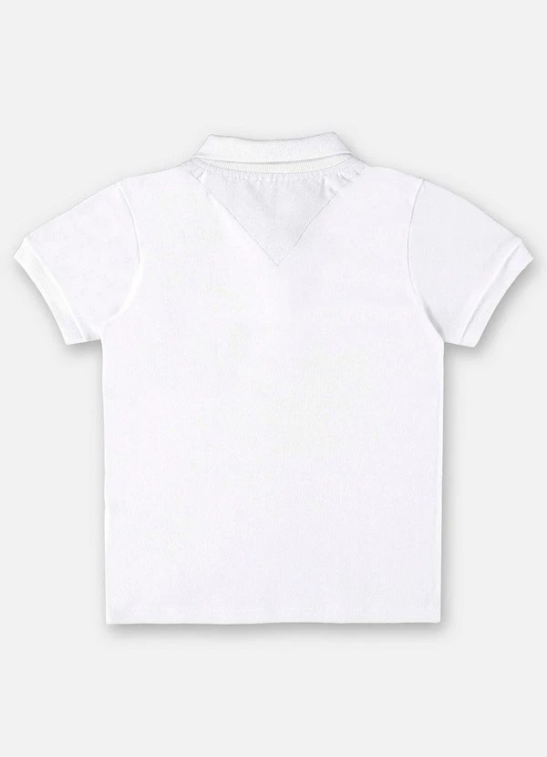 Up Baby - Camisa Polo Infantil para Menino Branco 2