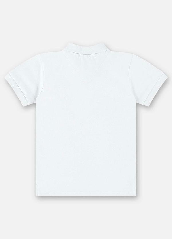 Up Baby - Camisa Polo Infantil para Menino Branco 2
