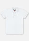 Up Baby - Camisa Polo para Menino Vermelho - variação: Branco