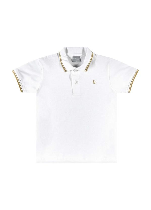 Quimby - Camisa Polo Infantil para Menino Branco