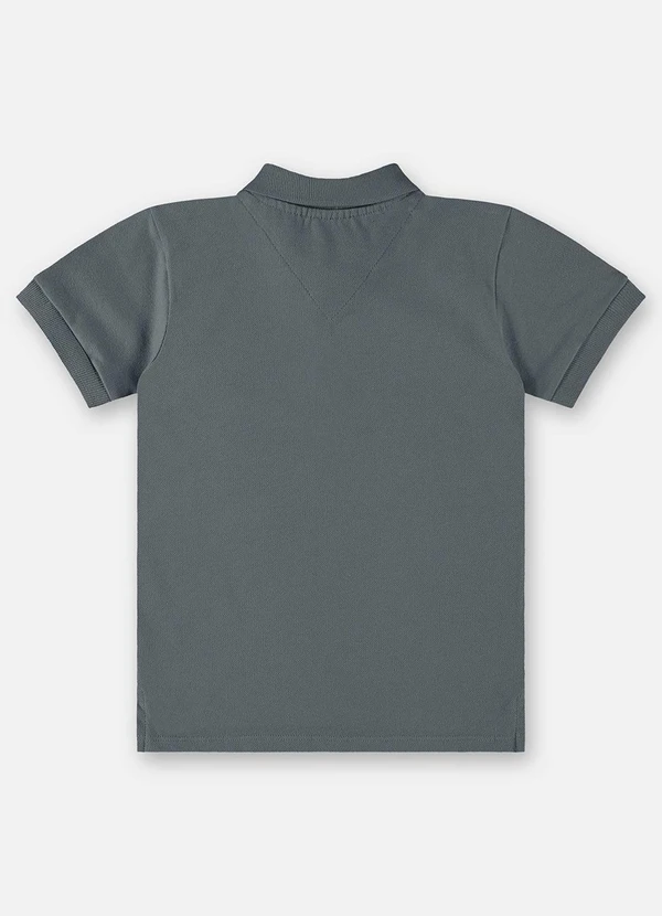 Up Baby - Camisa Polo Infantil para Menino Cinza 2