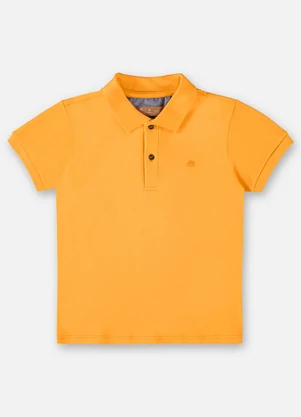 Up Baby - Camisa Polo Infantil para Menino Laranja - UP BABY
