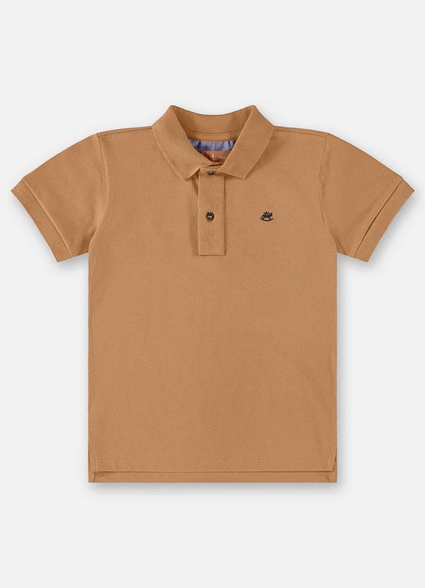 Up Baby - Camisa Polo Infantil para Menino Marrom