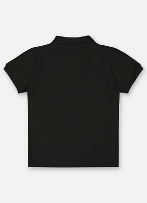 Up Baby - Camisa Polo Infantil para Menino Preto - UP BABY