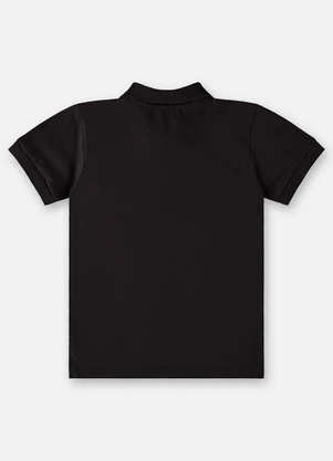 Up Baby - Camisa Polo Infantil para Menino Preto - UP BABY