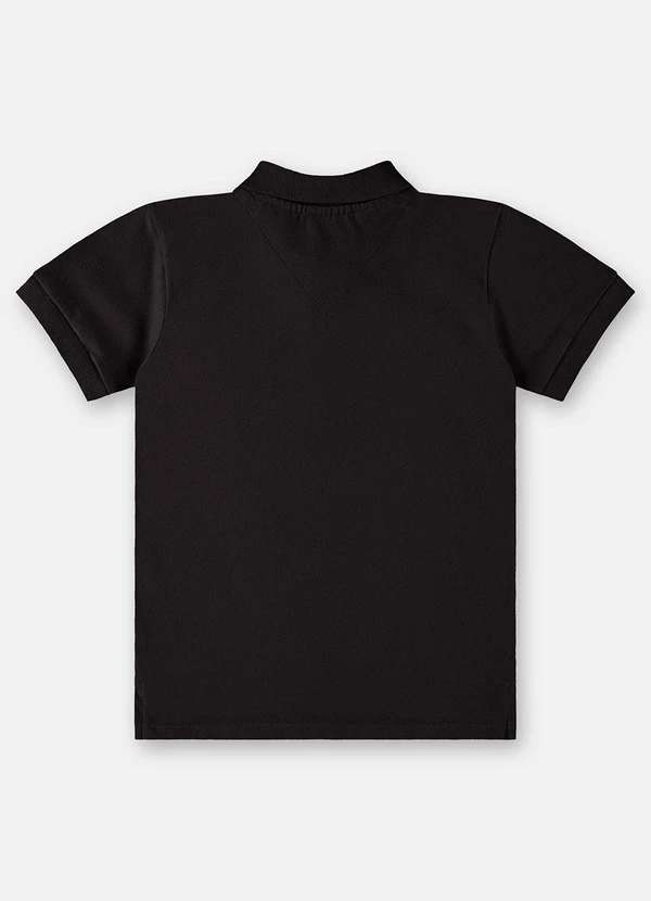 Up Baby - Camisa Polo Infantil para Menino Preto 2