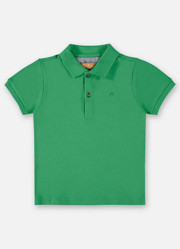 Up Baby - Camisa Polo Infantil para Menino Verde