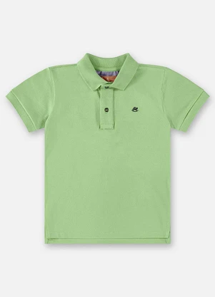 Up Baby - Camisa Polo Infantil para Menino Verde - UP BABY